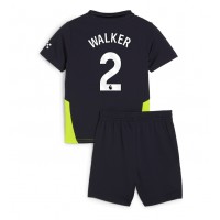 Maglie da calcio Manchester City Kyle Walker #2 Seconda Maglia Bambino 2024-25 Manica Corta (+ Pantaloni corti)